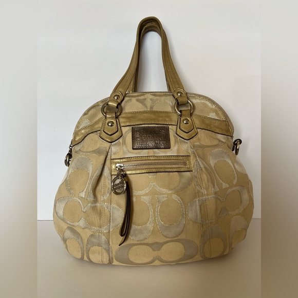 Coach Poppy Champagne Tote Bag - Picture 1 of 15
